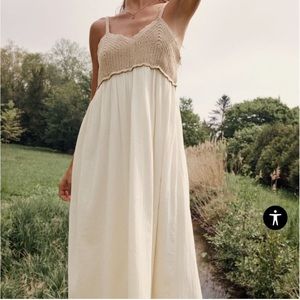 Zara Crochet Maxi Dress